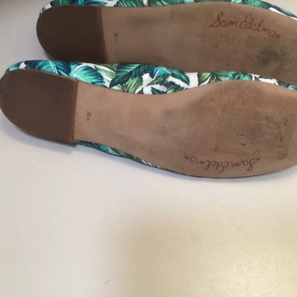 Sam Edelman Felicia Palm Leaves Ballet Flats Green Size 10.5 - Picture 6 of 6